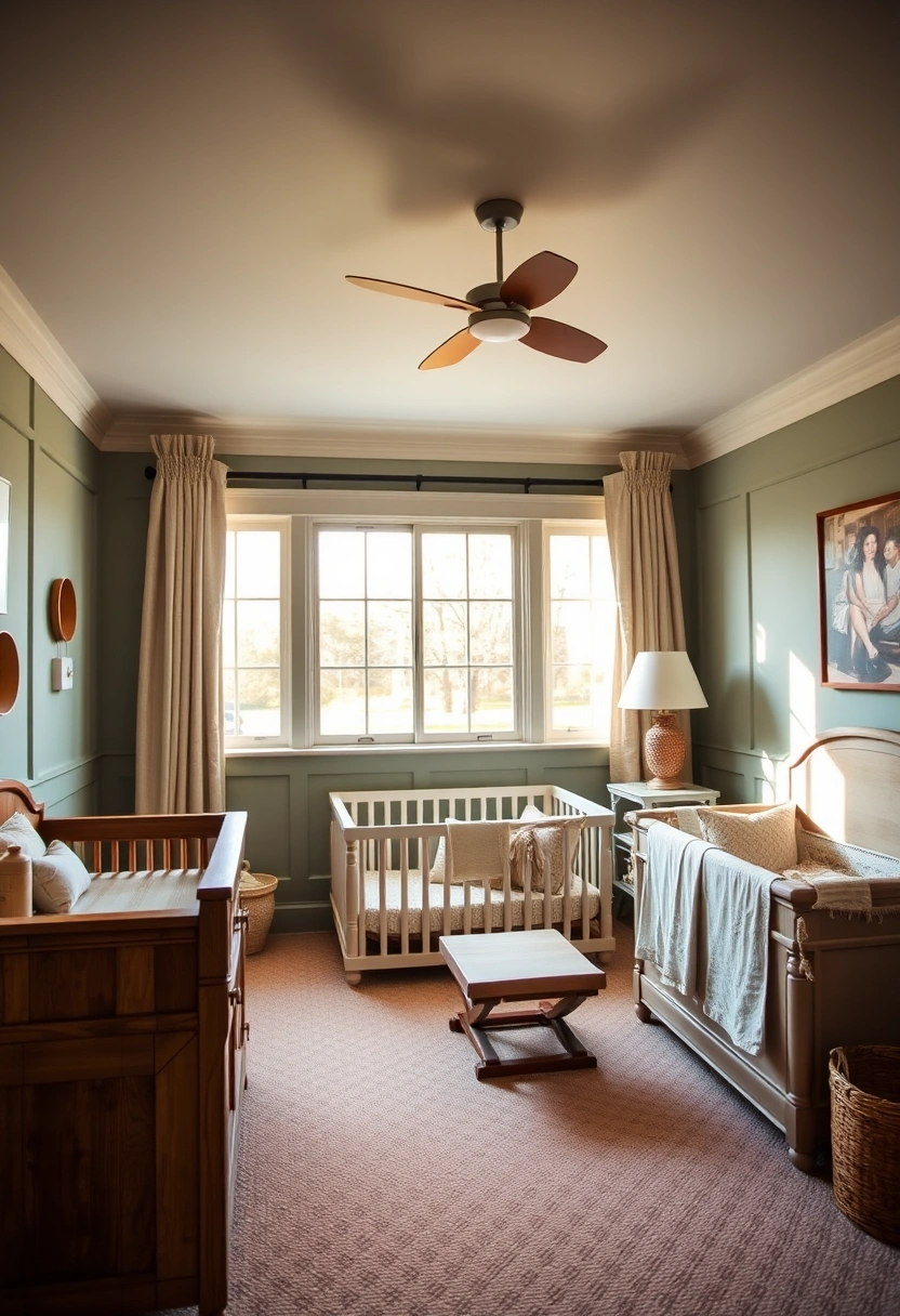 Sage green nursery ideas 4