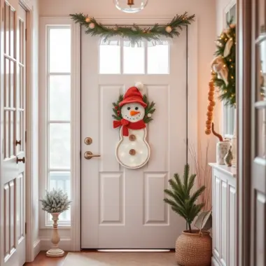 Snowman door decoration ideas 1