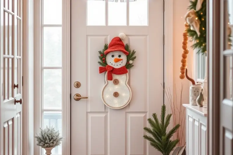 Snowman door decoration ideas 1