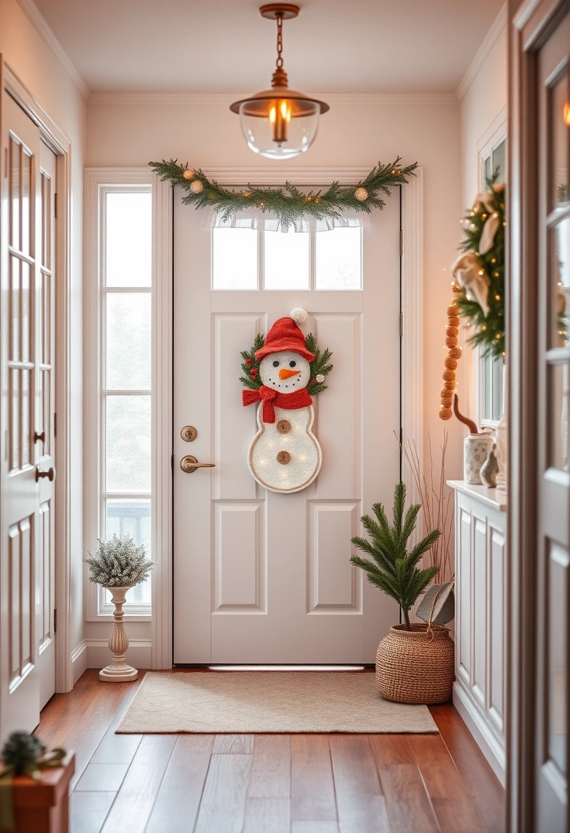 Snowman door decoration ideas 1