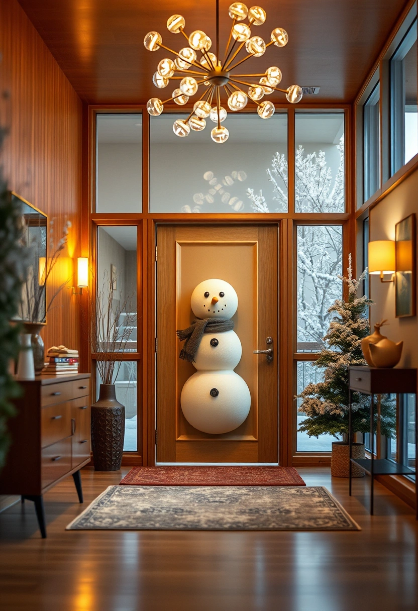Snowman door decoration ideas 10
