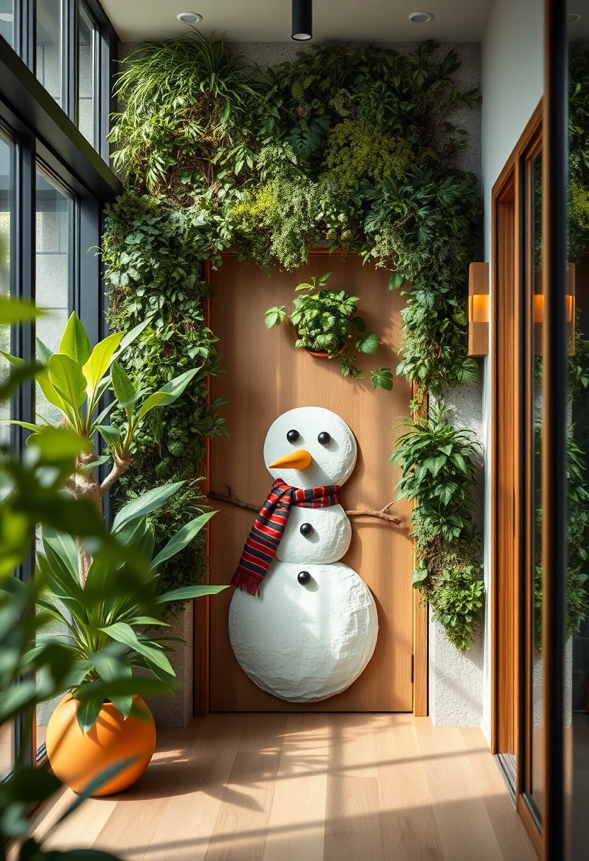 Snowman door decoration ideas 11