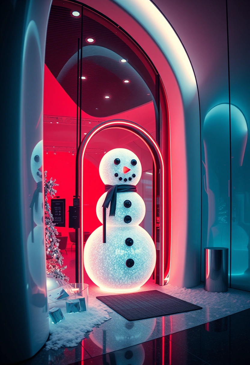 Snowman door decoration ideas 14