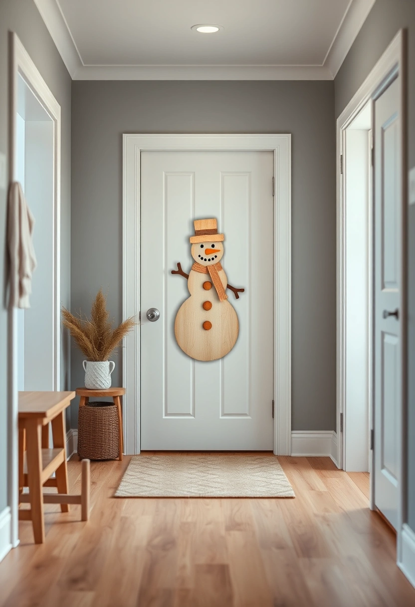 Snowman door decoration ideas 19