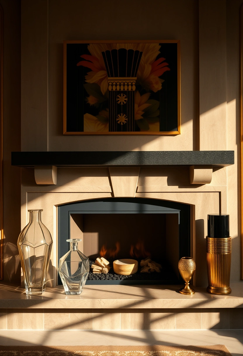 Spring fireplace mantel decor ideas 11