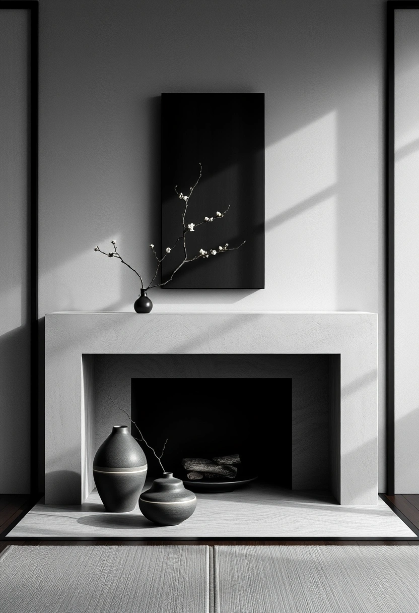 Spring fireplace mantel decor ideas 18