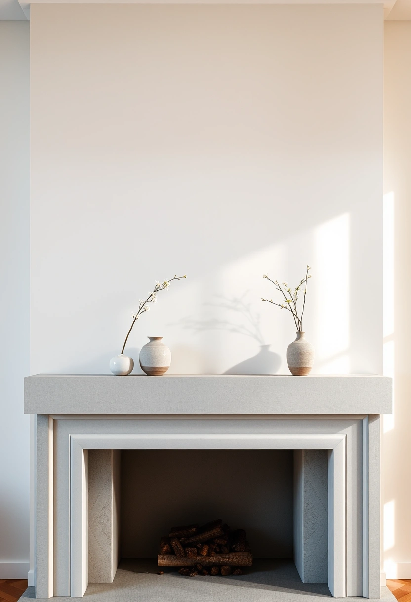 Spring fireplace mantel decor ideas 9