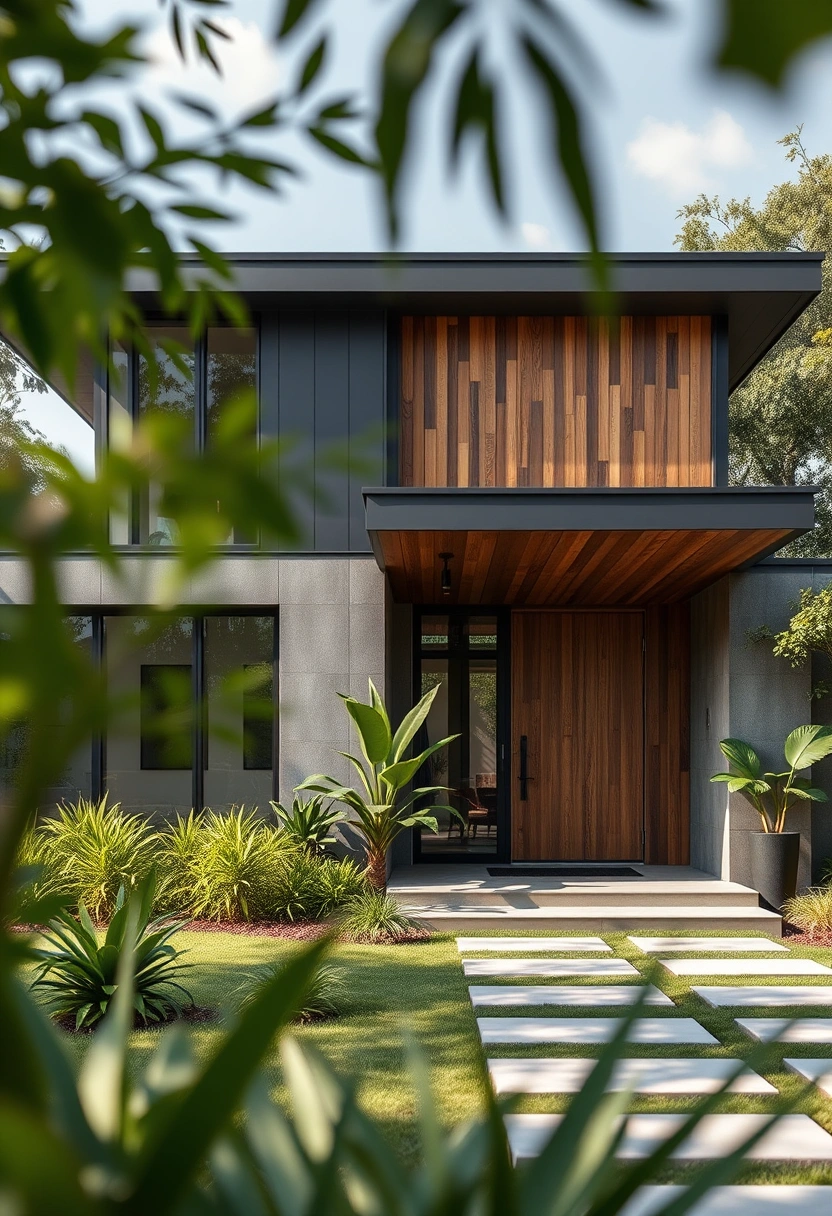 Suburban house bloxburg exterior ideas 3