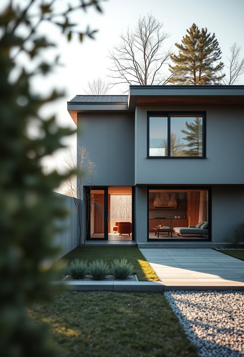 Suburban house bloxburg exterior ideas 6