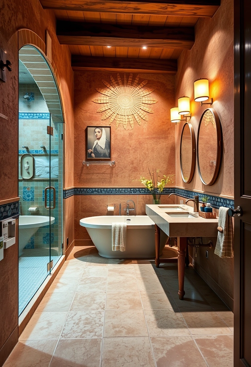 Tuscan bathroom ideas 16