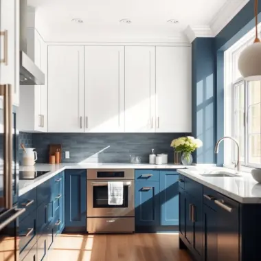 Two tone kitchen cabinets ideas 1