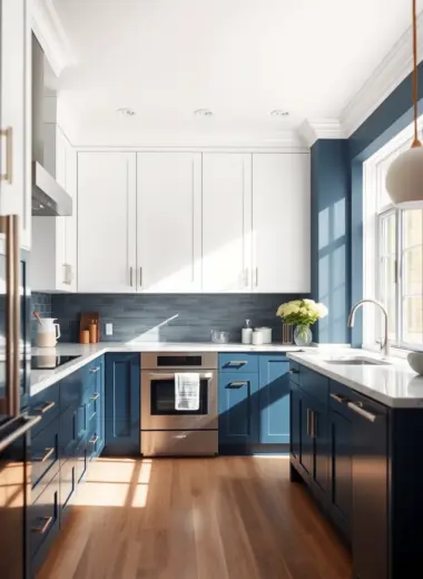 Two tone kitchen cabinets ideas 1