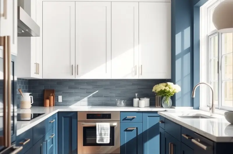 Two tone kitchen cabinets ideas 1