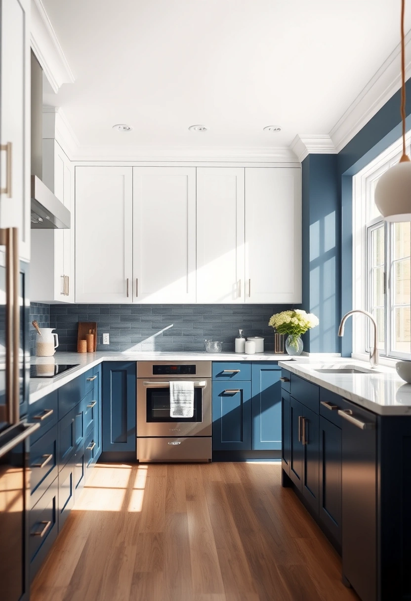Two tone kitchen cabinets ideas 1