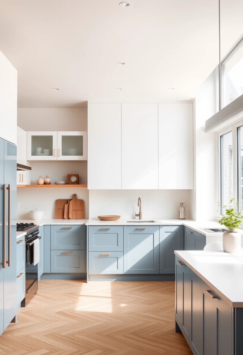 Two tone kitchen cabinets ideas 15