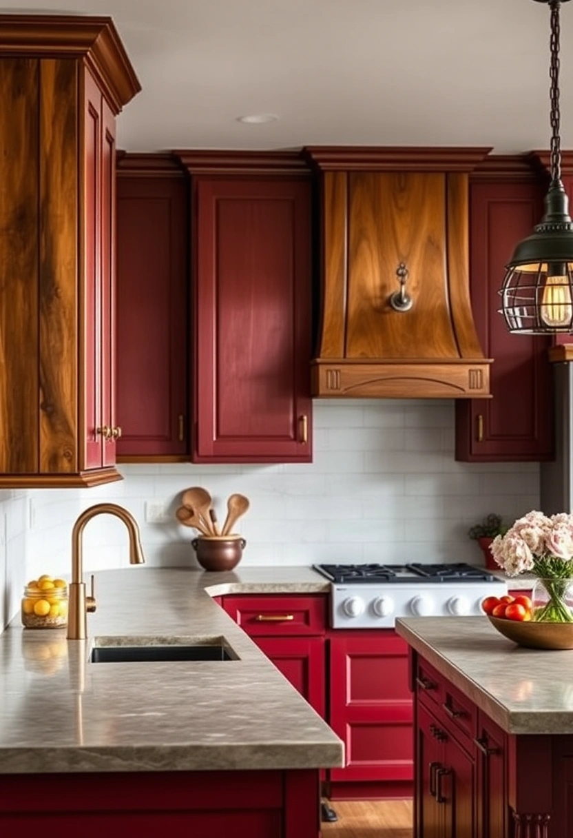 Two tone kitchen cabinets ideas 6