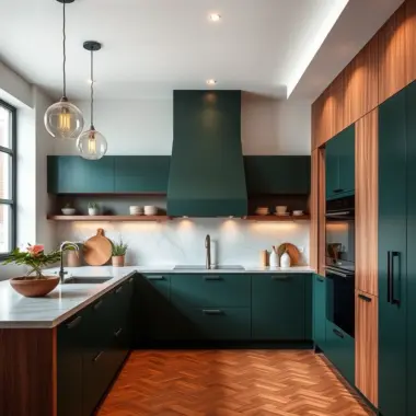 Two tone kitchen ideas 1