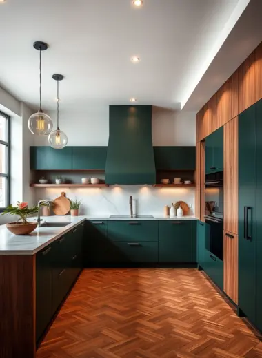 Two tone kitchen ideas 1