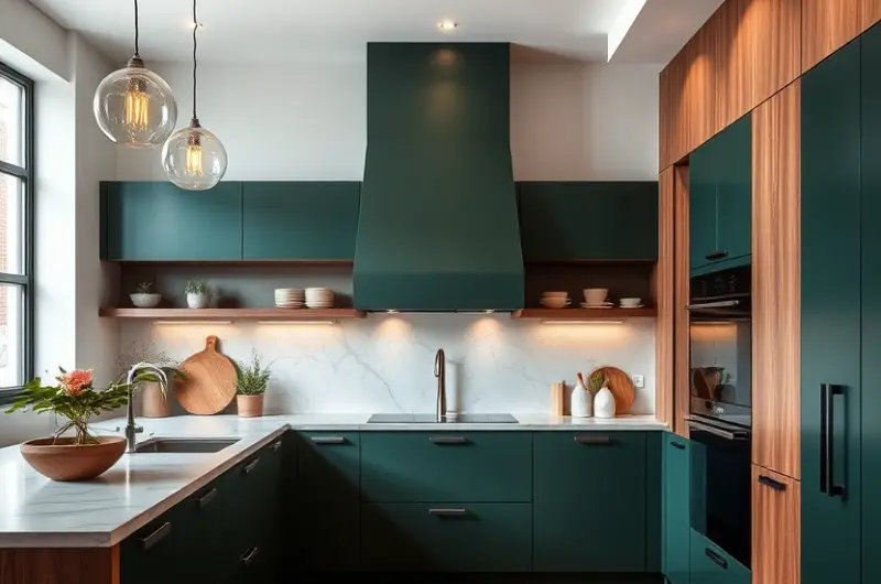 Two tone kitchen ideas 1