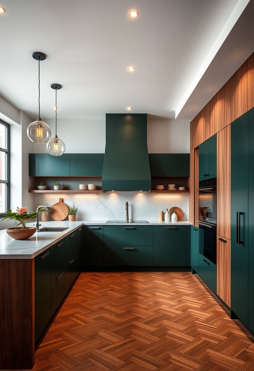 Two tone kitchen ideas 1