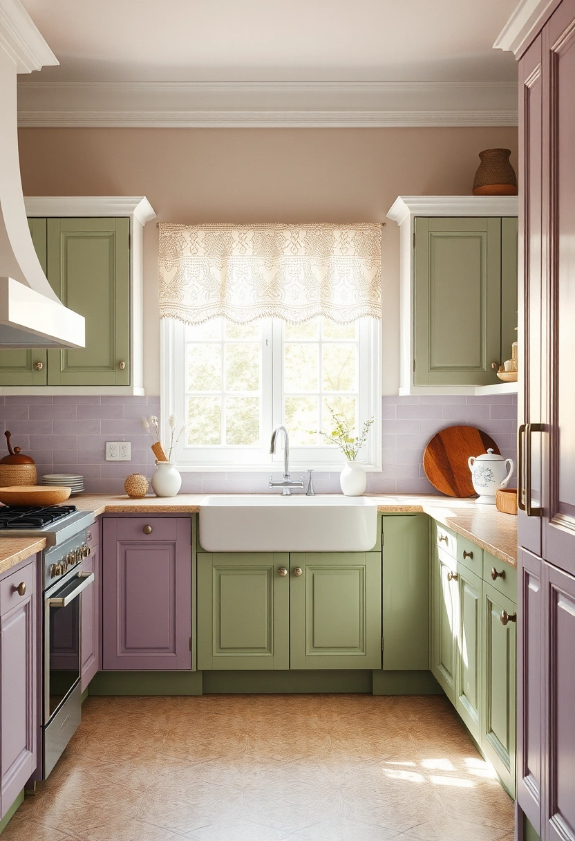 Two tone kitchen ideas 17