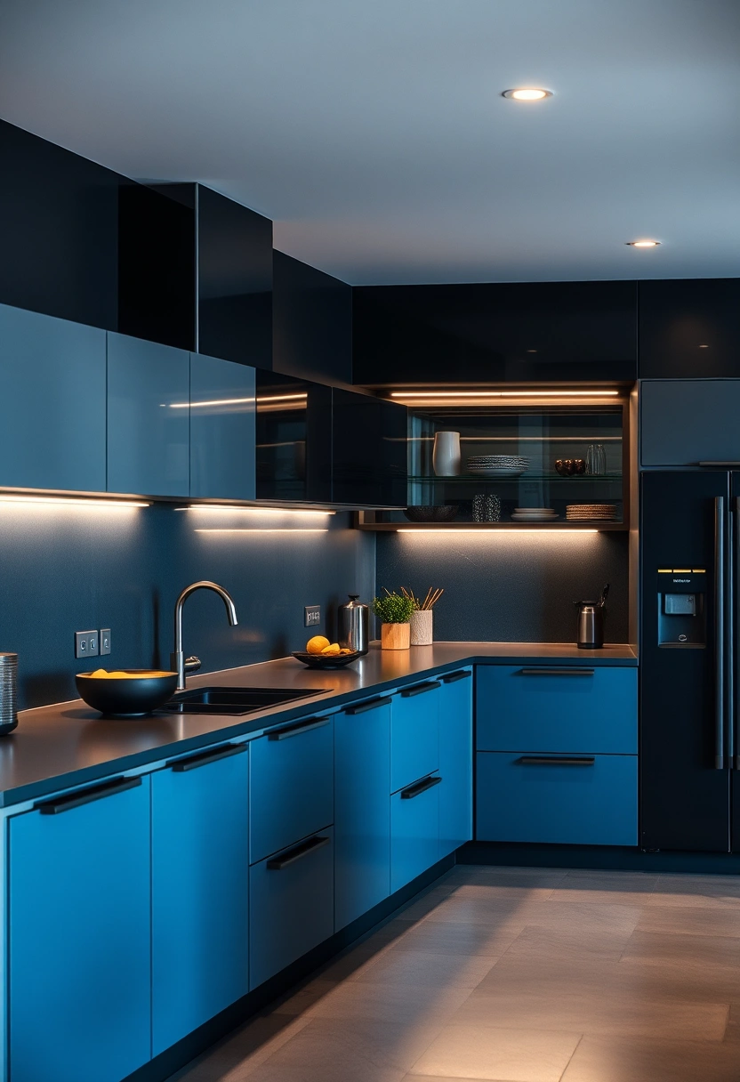 Two tone kitchen ideas 19
