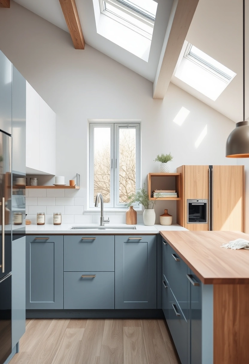 Two tone kitchen ideas 5