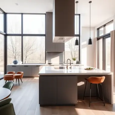 U shaped kitchen peninsula ideas 1