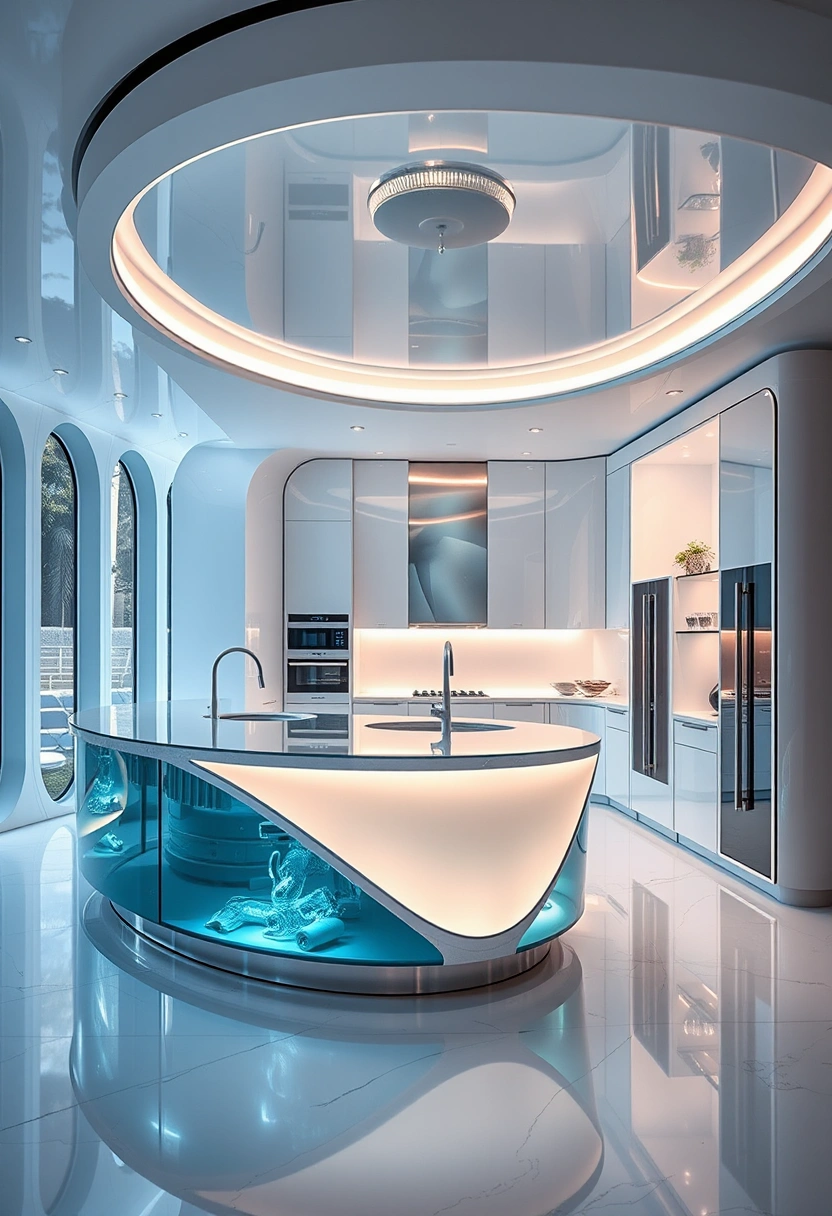 U shaped kitchen peninsula ideas 18