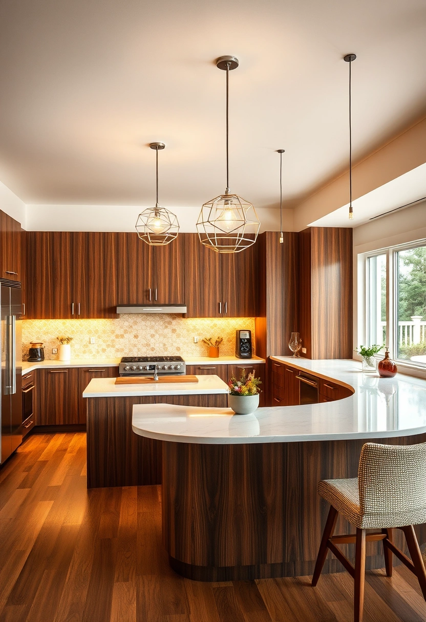 U shaped kitchen peninsula ideas 5