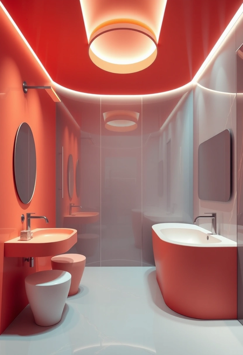 Vintage modern bathroom ideas 17