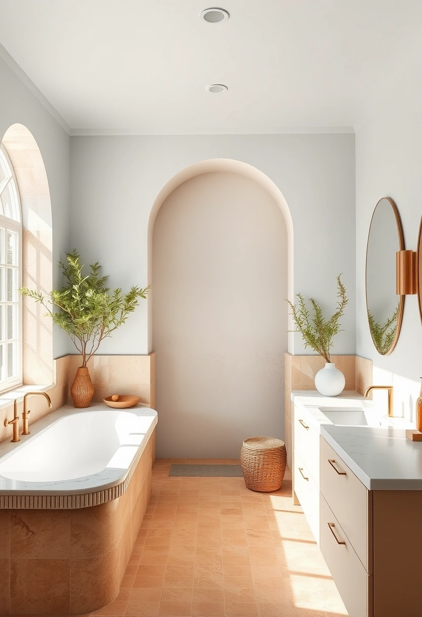 Vintage modern bathroom ideas 8