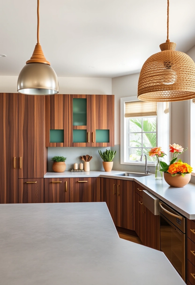 Walnut kitchen cabinets ideas 10