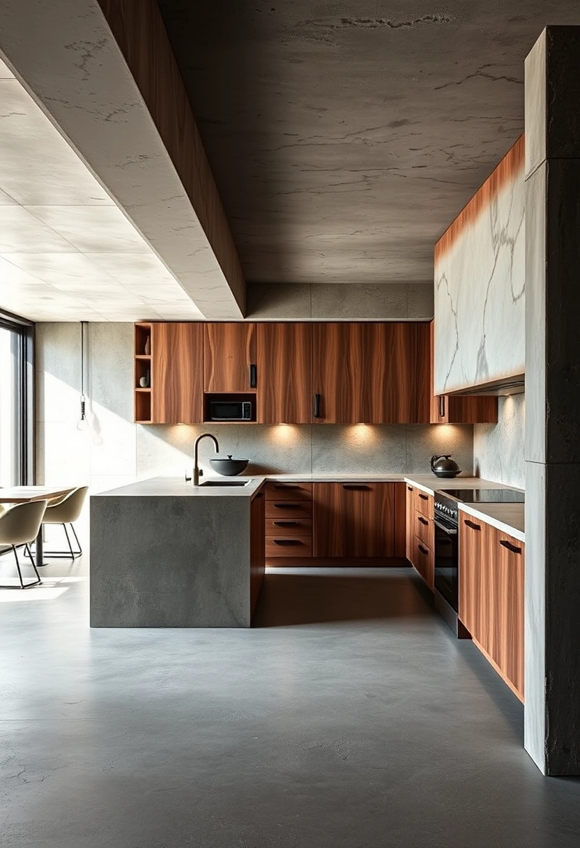 Walnut kitchen cabinets ideas 11