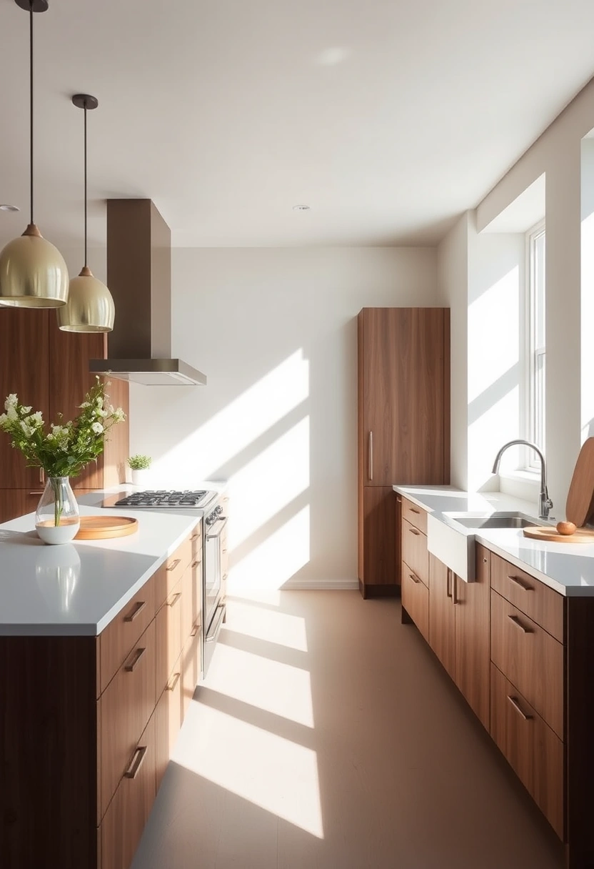 Walnut kitchen cabinets ideas 16
