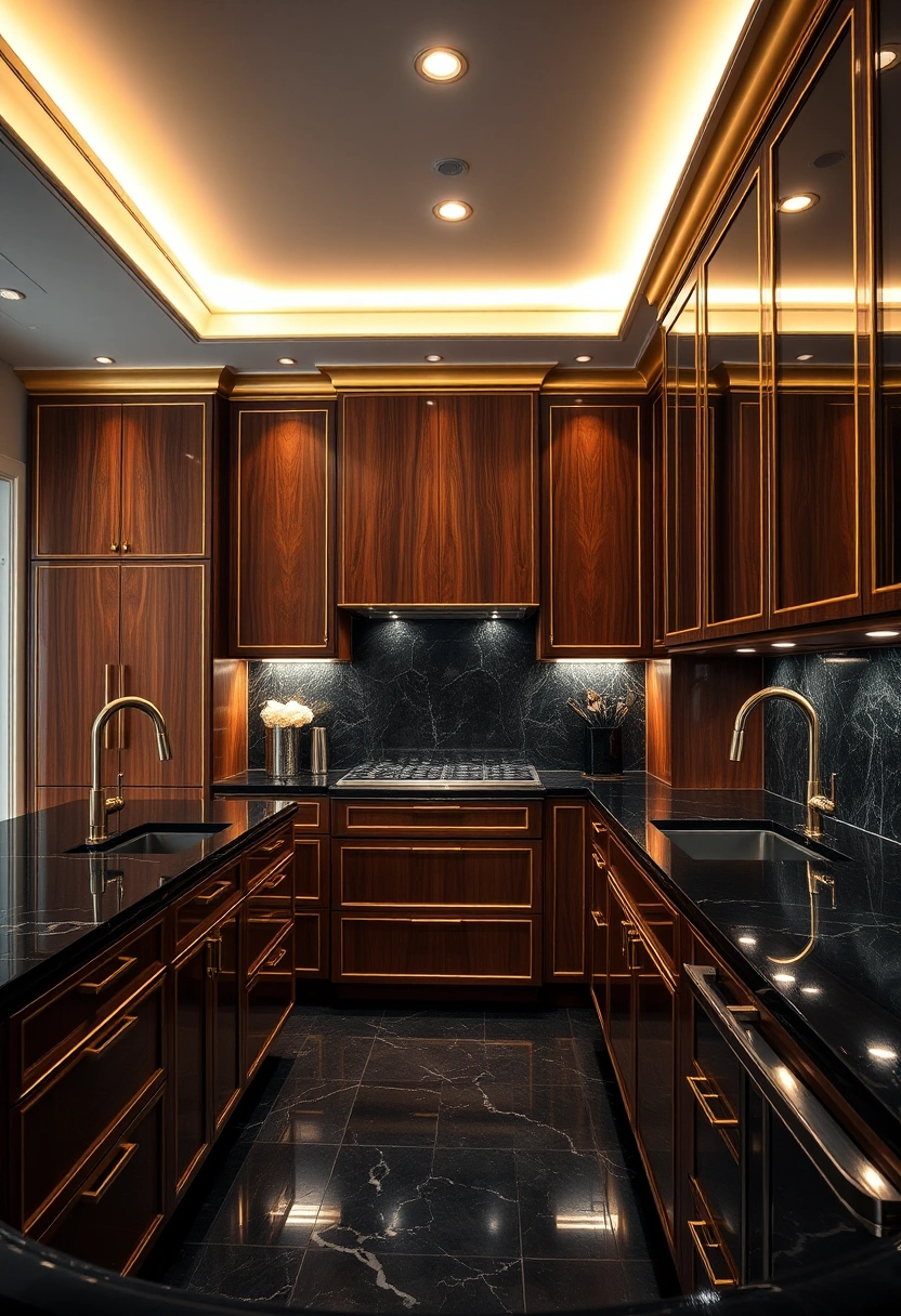 Walnut kitchen cabinets ideas 19