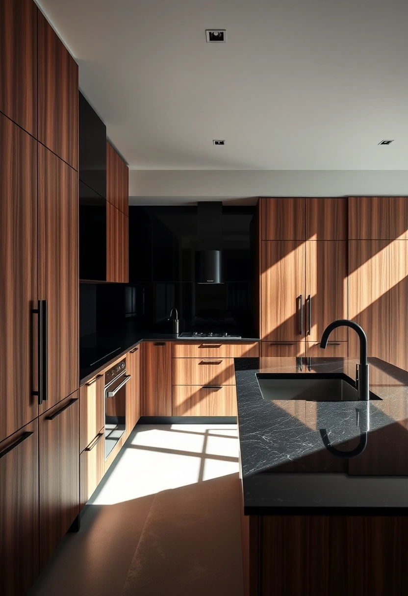 Walnut kitchen cabinets ideas 5