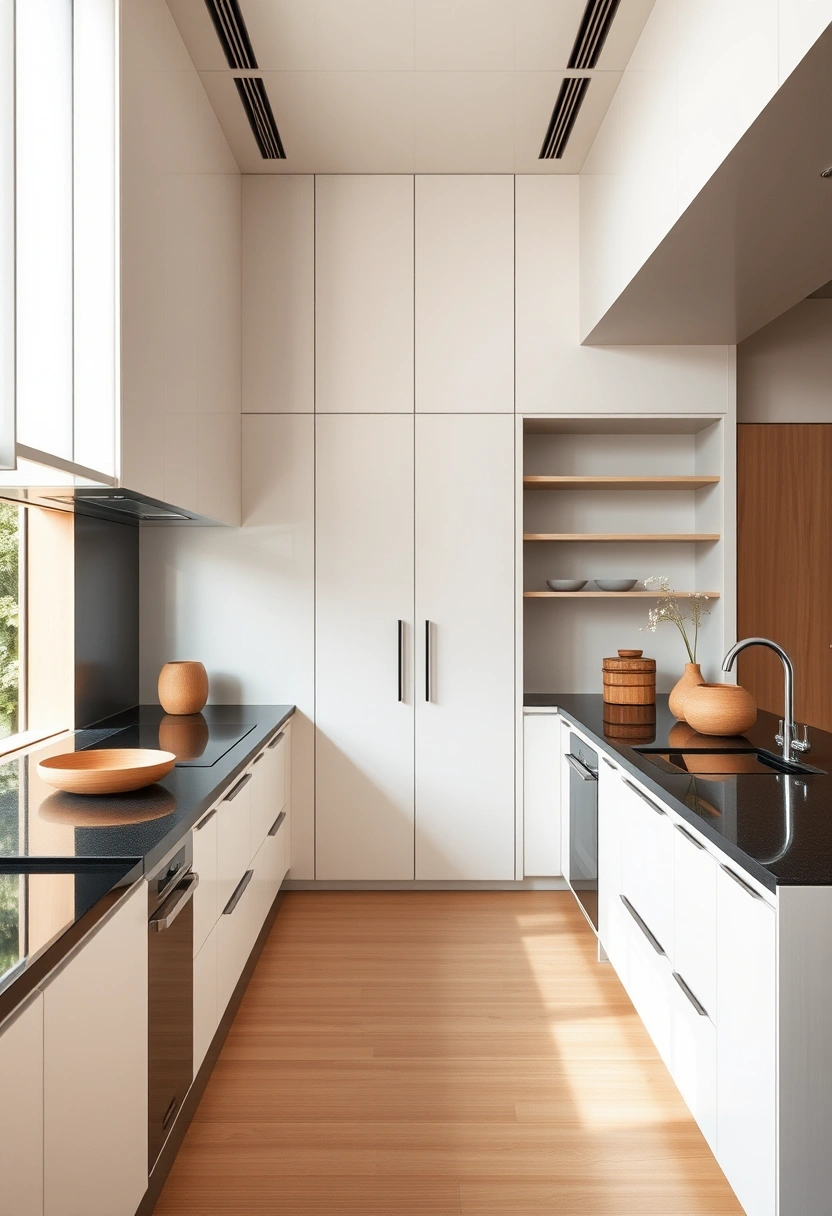 White cabinets black granite countertops ideas 10
