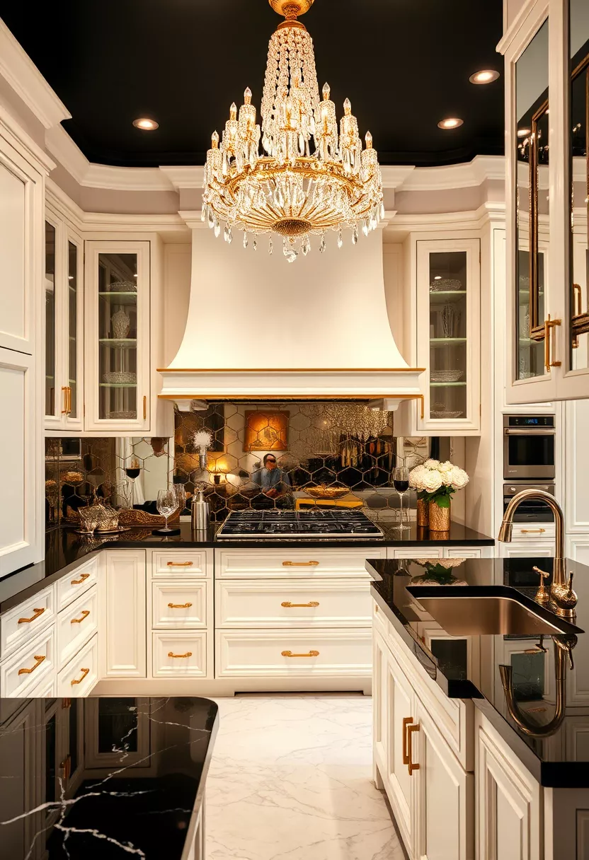 White cabinets black granite countertops ideas 13