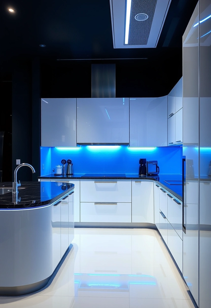 White cabinets black granite countertops ideas 14