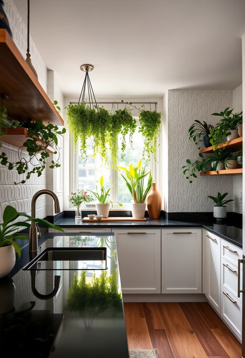 White cabinets black granite countertops ideas 16