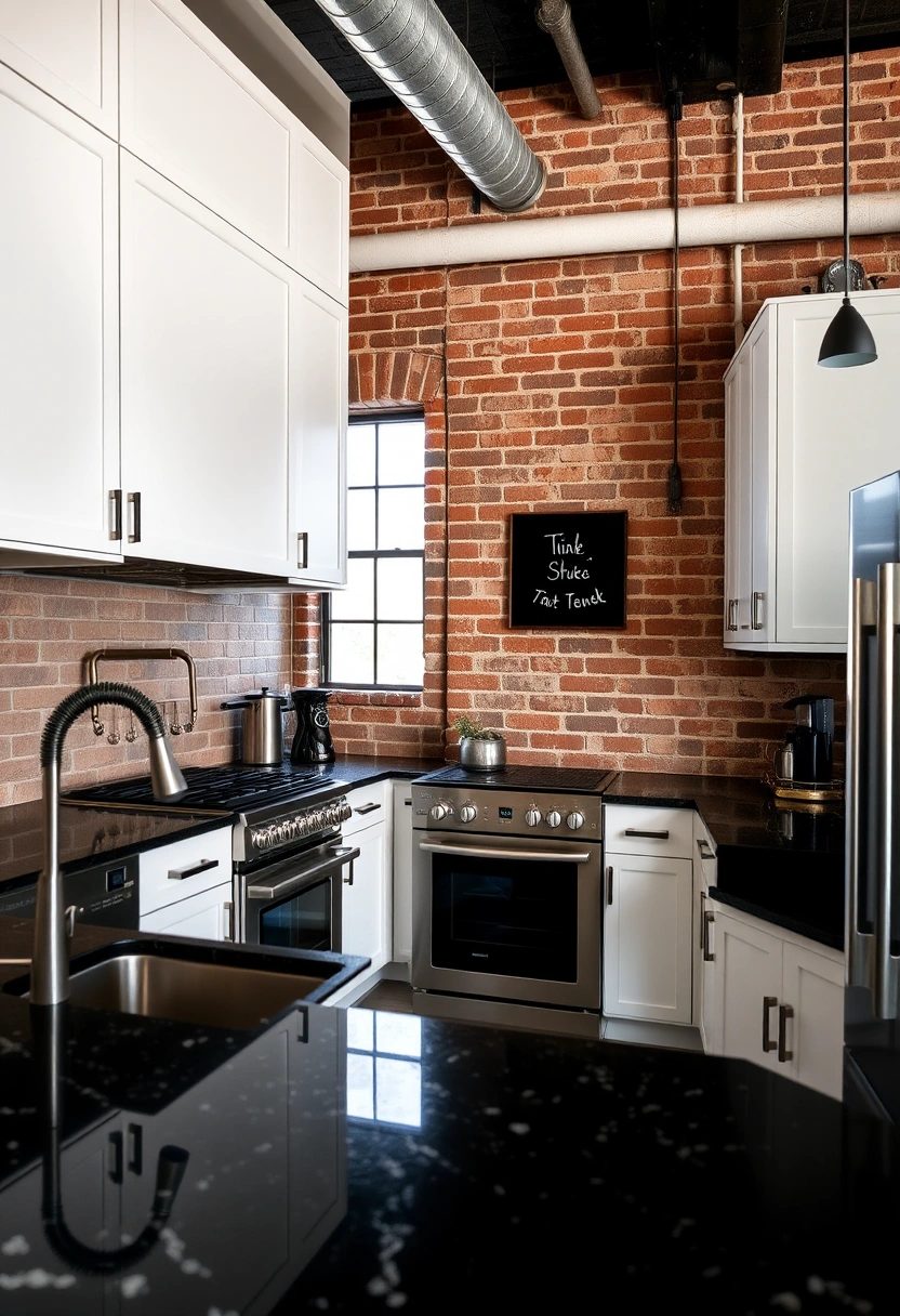 White cabinets black granite countertops ideas 18