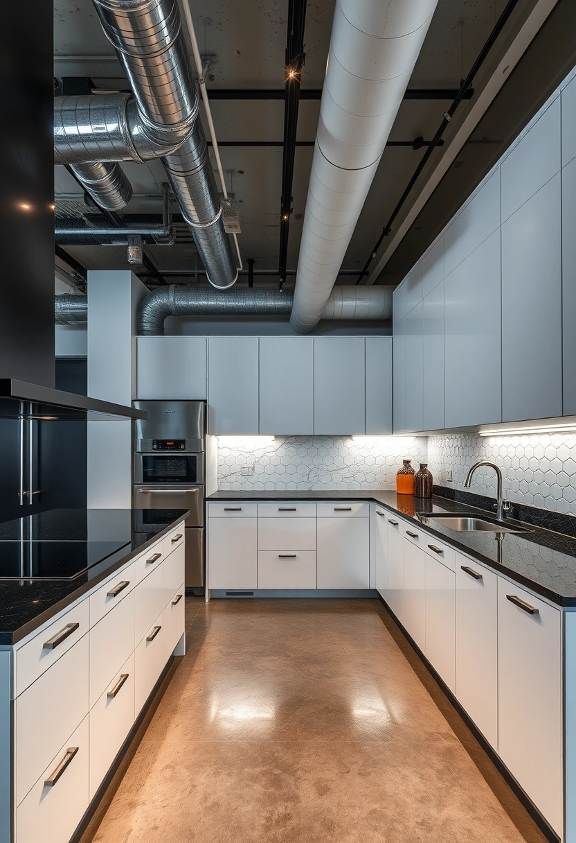 White cabinets black granite countertops ideas 8