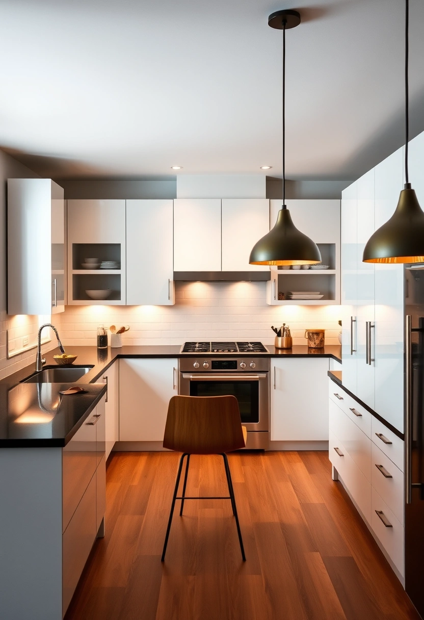 White cabinets black granite countertops ideas 9