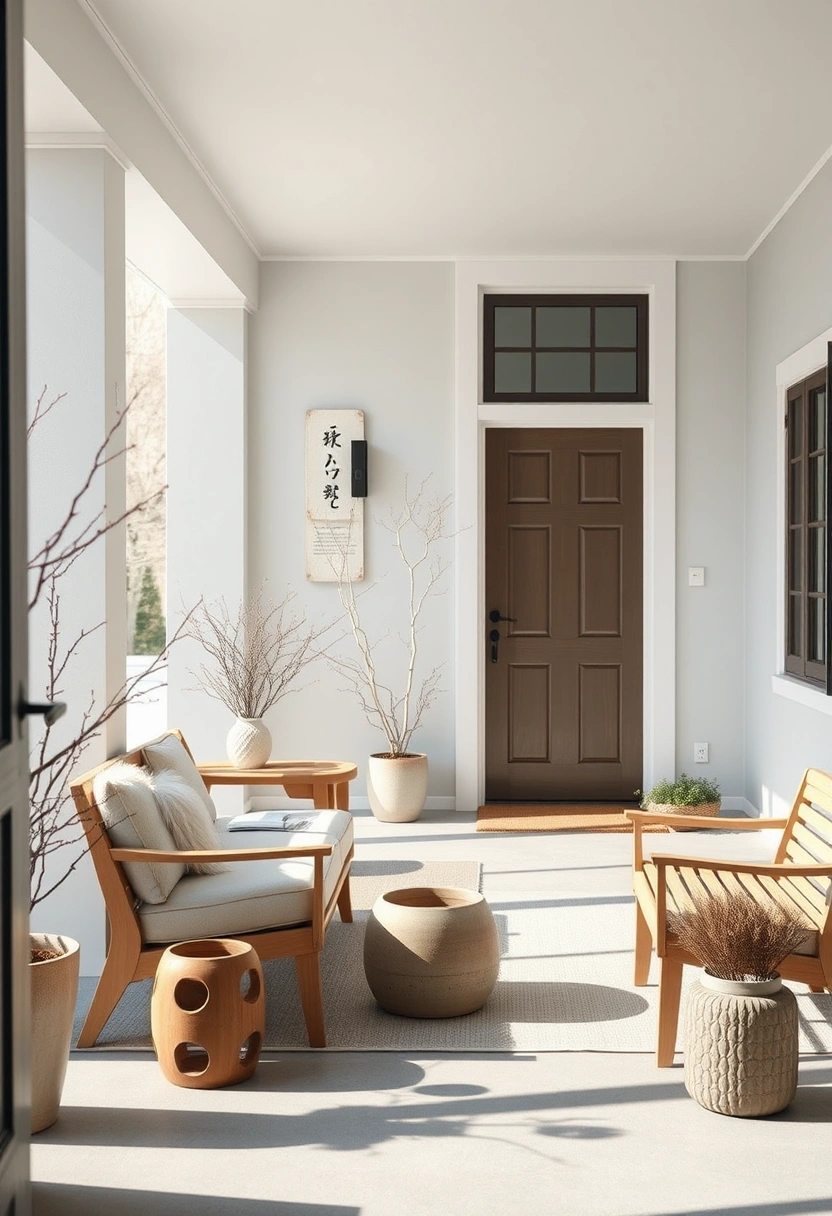 Winter farmhouse front porch decor ideas 11