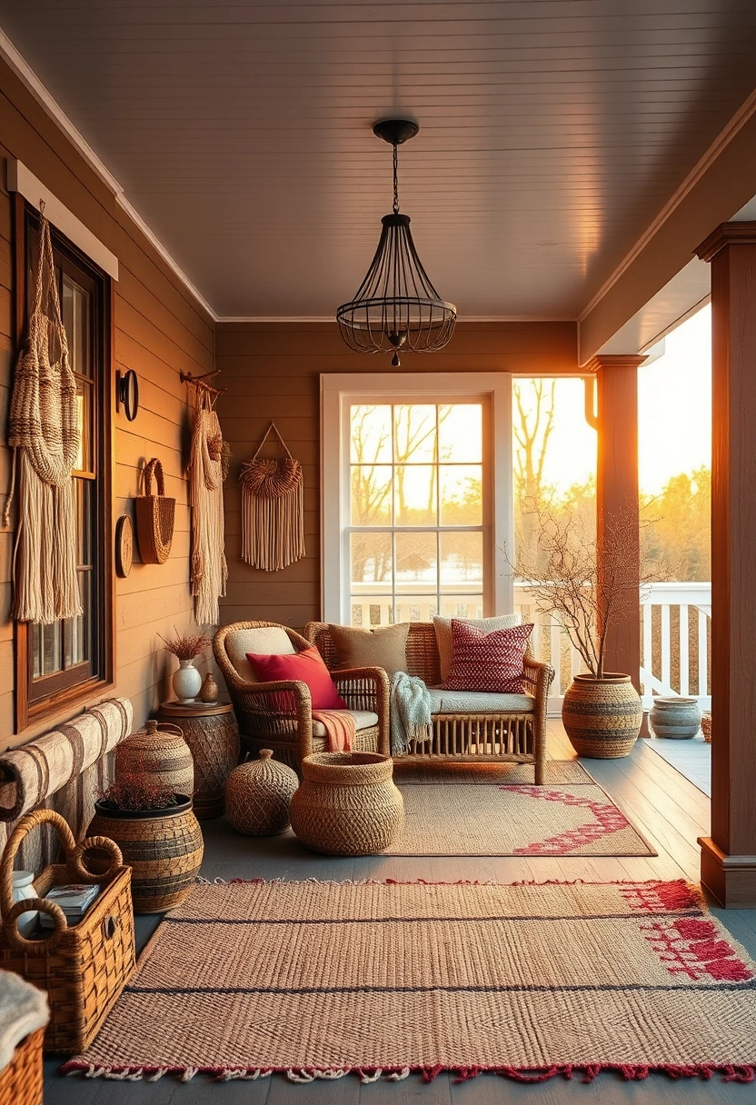 Winter farmhouse front porch decor ideas 6