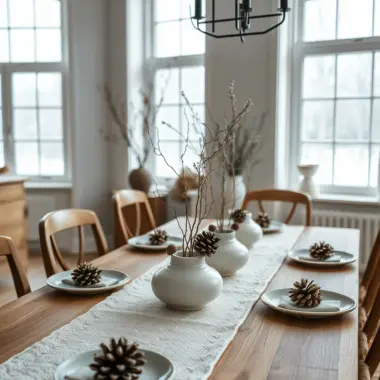 Winter table decor ideas 1