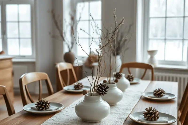 Winter table decor ideas 1