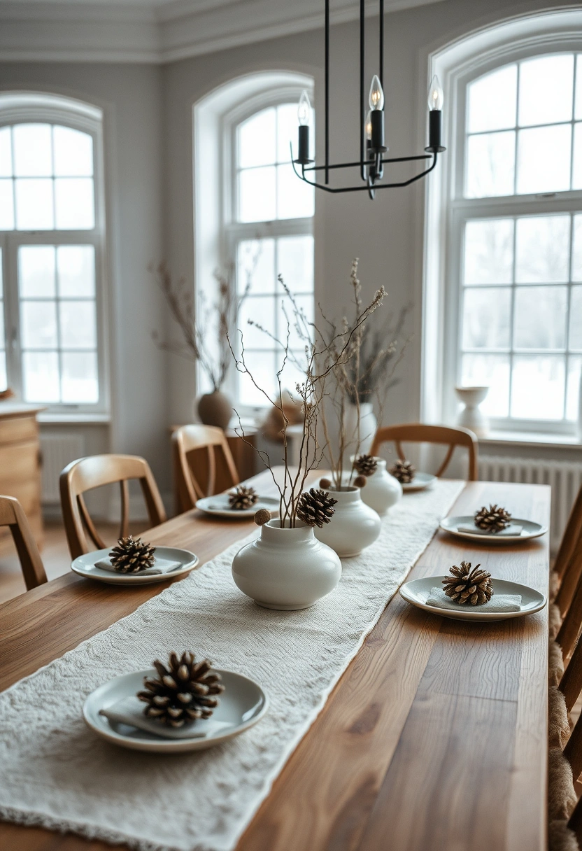 Winter table decor ideas 1